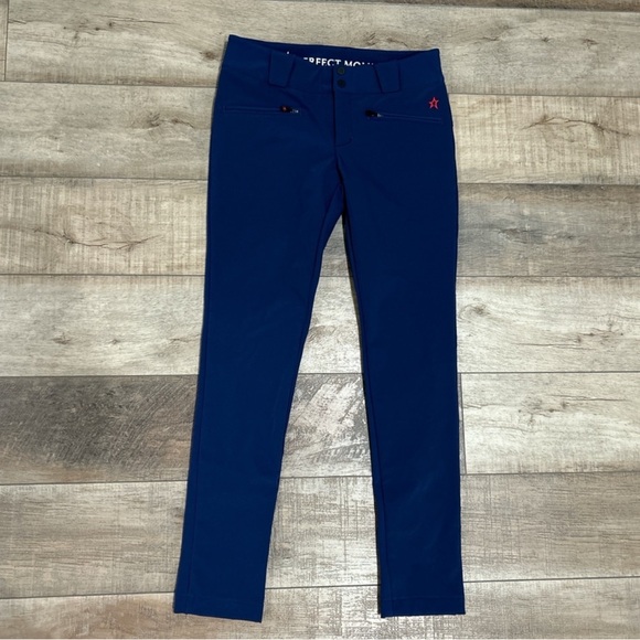 Perfect Moment Aurora skinny ski pants in navy - Picture 3 of 6